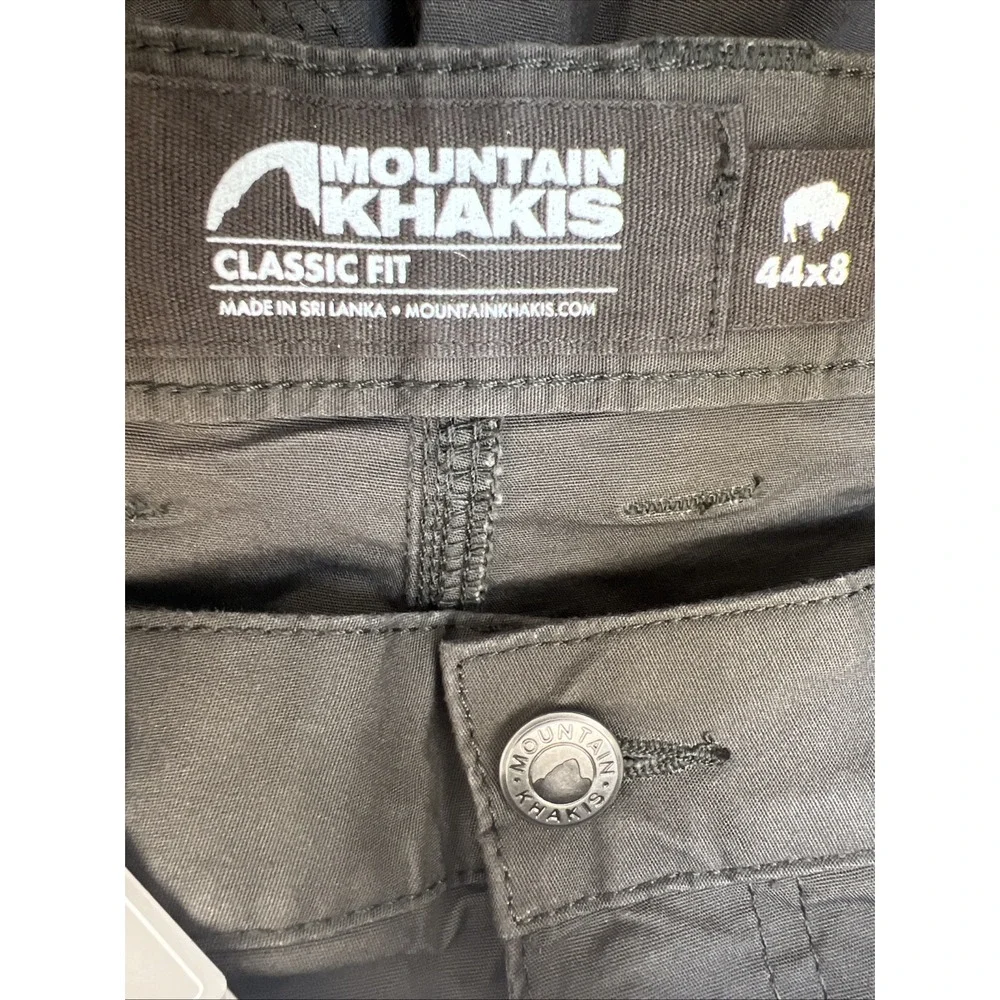 Mountain Khakis Men's All Peak Shorts‎ 44x8 Jackson Grey Classic Fit Cotton NWT